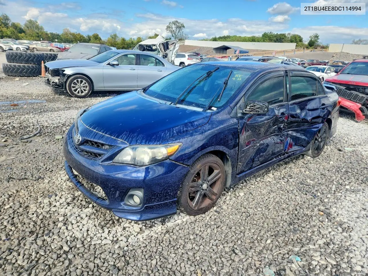 TOYOTA COROLLA 2013, VIN 2T1BU4EE8DC114994