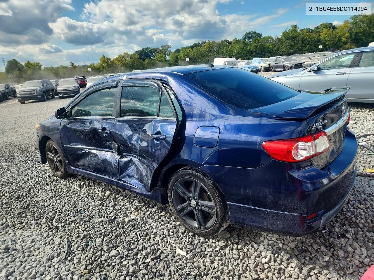 2013 TOYOTA COROLLA VIN 2T1BU4EE8DC114994 — фото 2