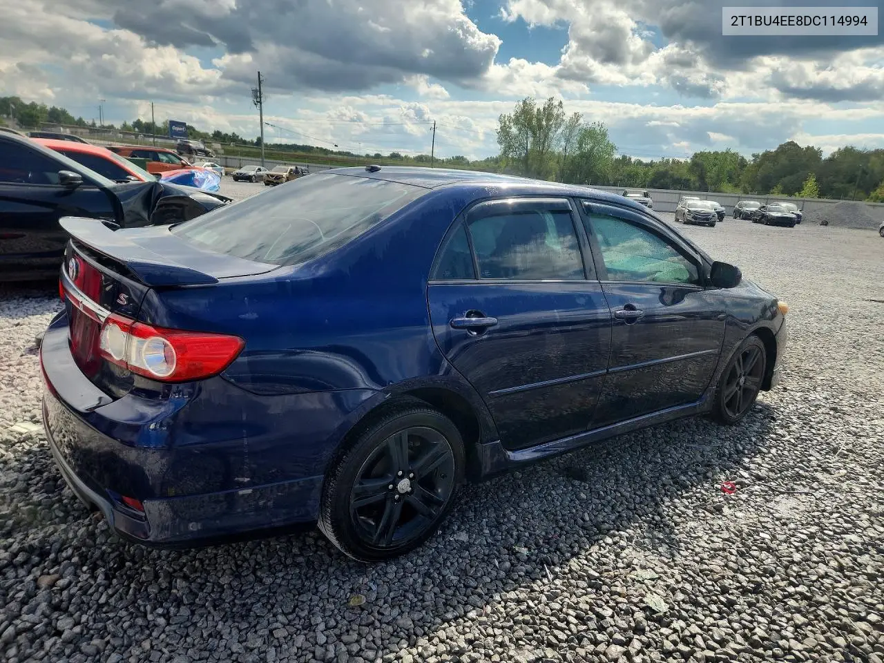 2013 TOYOTA COROLLA VIN 2T1BU4EE8DC114994 — фото 3