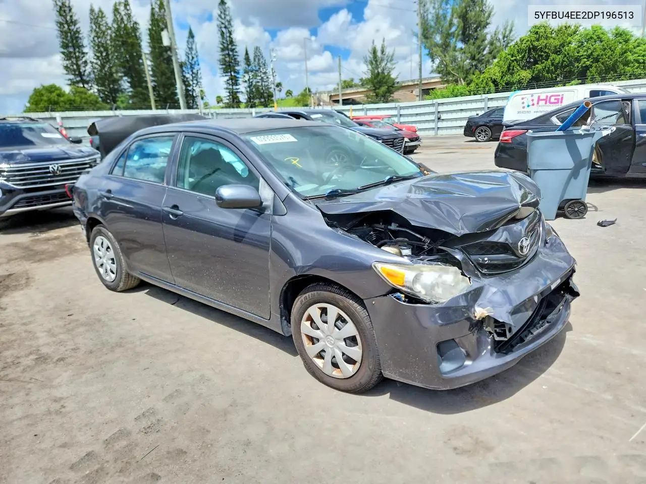 2013 TOYOTA COROLLA VIN 5YFBU4EE2DP196513 — фото 4