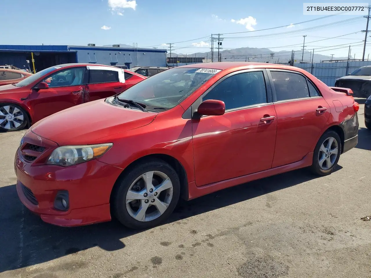 TOYOTA COROLLA 2013, VIN 2T1BU4EE3DC007772