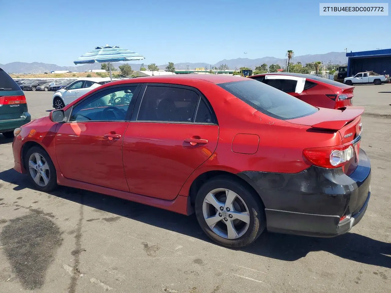 2013 TOYOTA COROLLA VIN 2T1BU4EE3DC007772 — фото 2