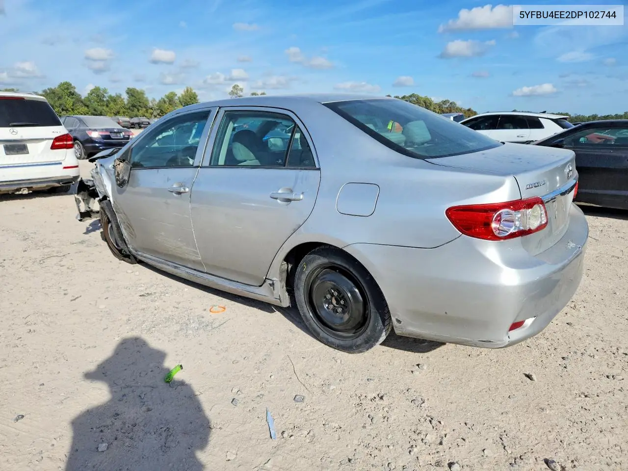 2013 TOYOTA COROLLA VIN 5YFBU4EE2DP102744 — фото 2