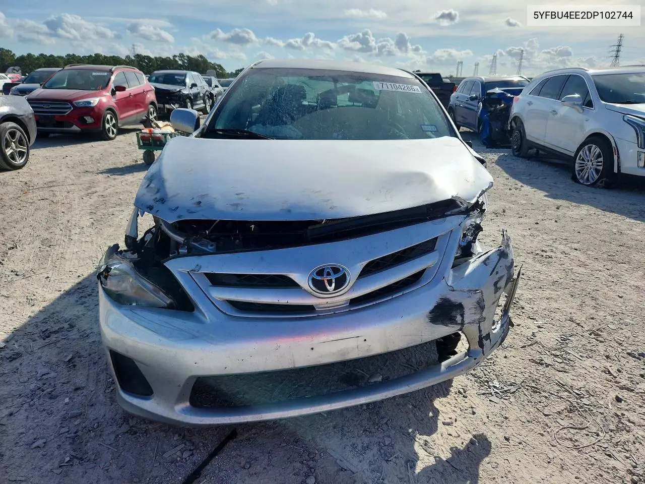 2013 TOYOTA COROLLA VIN 5YFBU4EE2DP102744 — фото 5