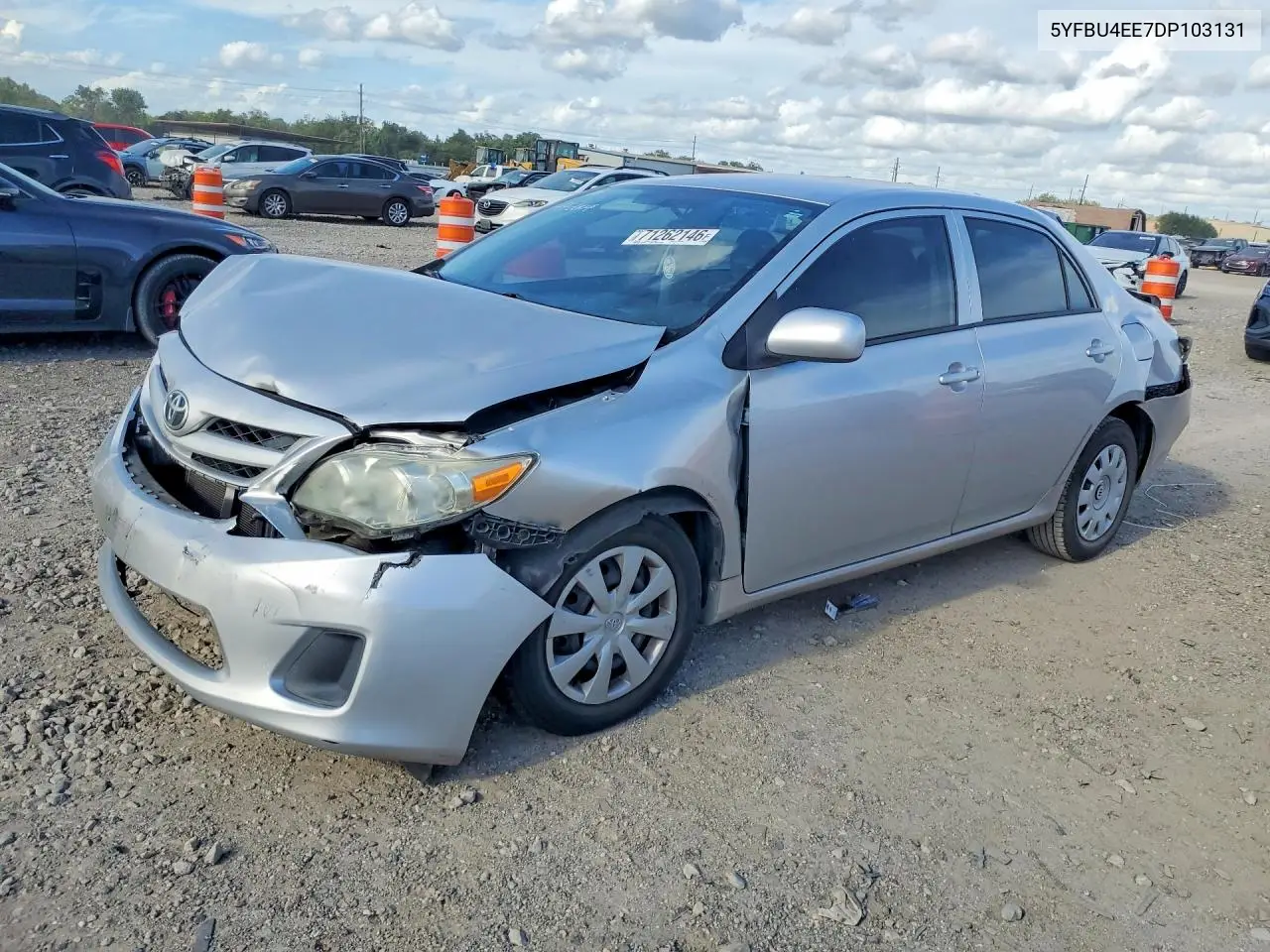 TOYOTA COROLLA 2013, VIN 5YFBU4EE7DP103131