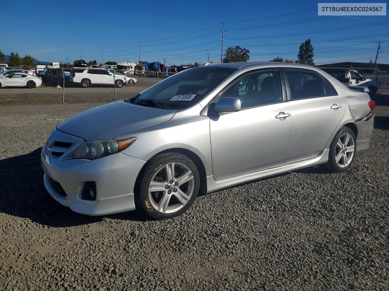 TOYOTA COROLLA 2013, VIN 2T1BU4EEXDC024567