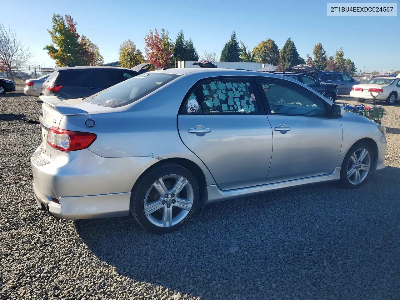 2013 TOYOTA COROLLA VIN 2T1BU4EEXDC024567 — фото 3