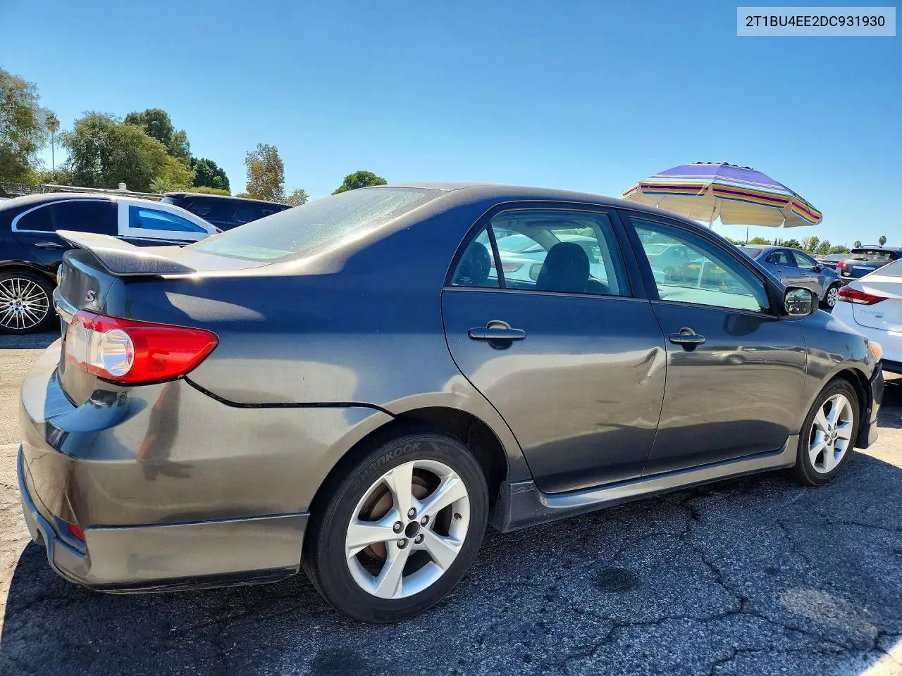 2013 TOYOTA COROLLA VIN 2T1BU4EE2DC931930 — фото 3