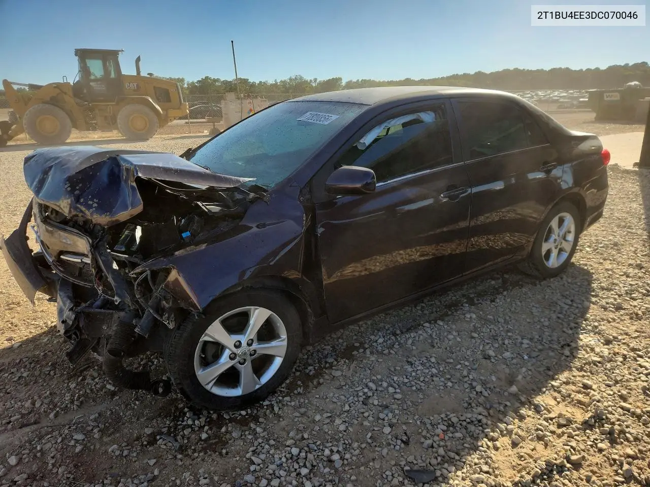 TOYOTA COROLLA 2013, VIN 2T1BU4EE3DC070046