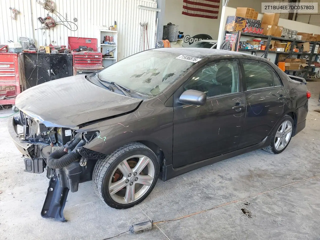 TOYOTA COROLLA 2013, VIN 2T1BU4EE7DC057803