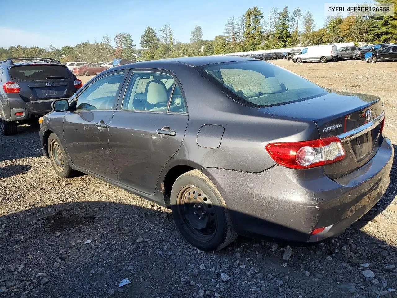 2013 TOYOTA COROLLA VIN 5YFBU4EE9DP126958 — фото 2