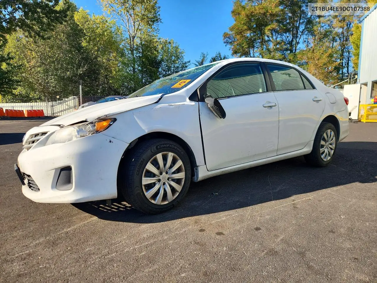 TOYOTA COROLLA 2013, VIN 2T1BU4EE9DC107388