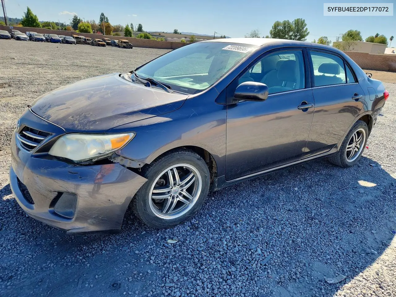 TOYOTA COROLLA 2013, VIN 5YFBU4EE2DP177072