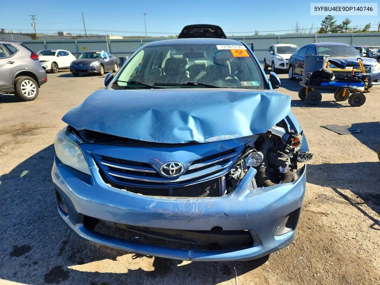 2013 TOYOTA COROLLA VIN 5YFBU4EE9DP140746 — фото 5