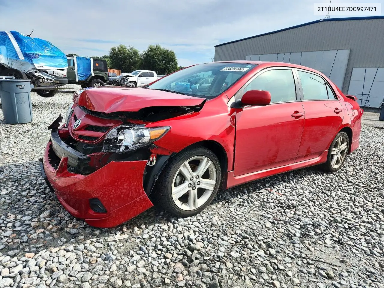 TOYOTA COROLLA 2013, VIN 2T1BU4EE7DC997471