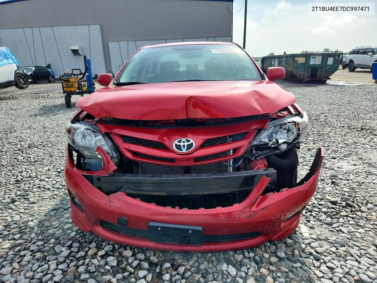 2013 TOYOTA COROLLA VIN 2T1BU4EE7DC997471 — фото 5