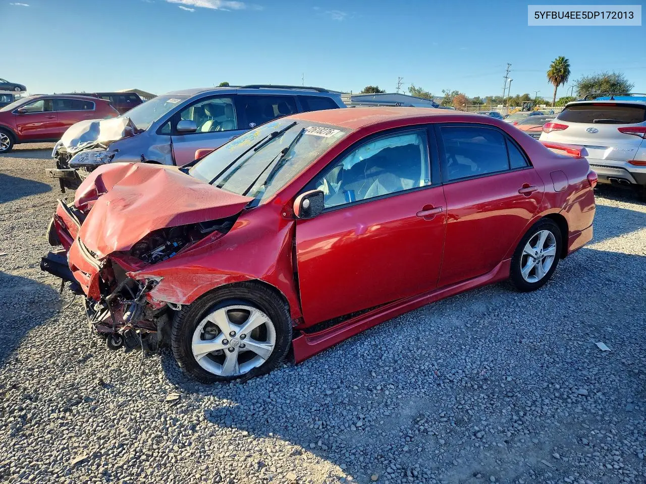 TOYOTA COROLLA 2013, VIN 5YFBU4EE5DP172013