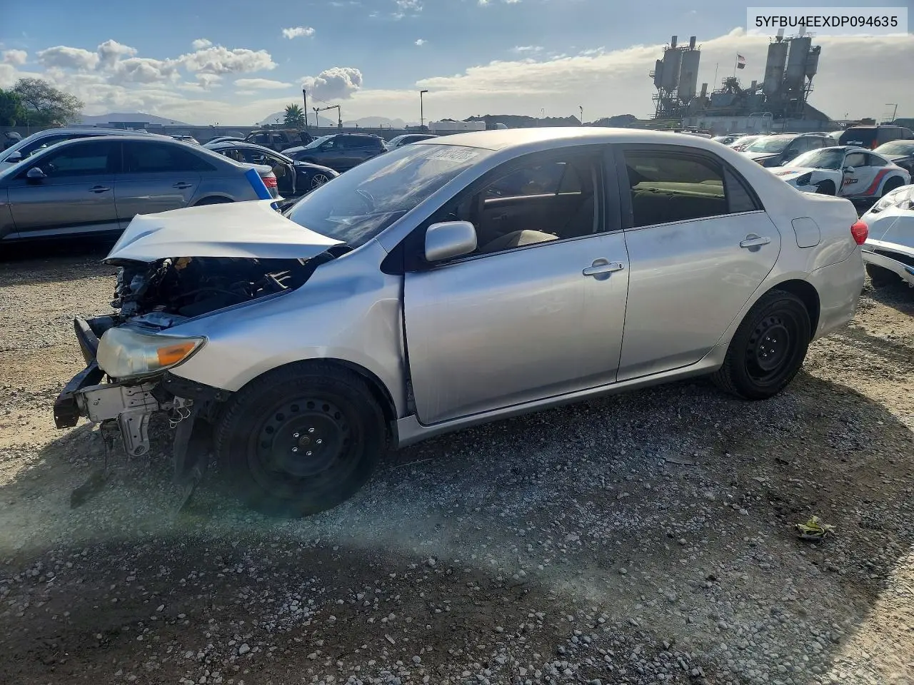 TOYOTA COROLLA 2013, VIN 5YFBU4EEXDP094635