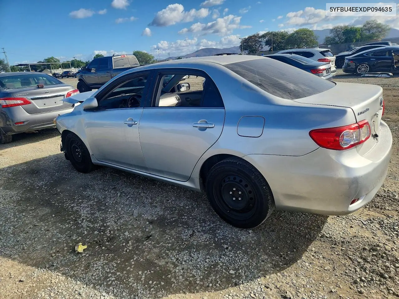 2013 TOYOTA COROLLA VIN 5YFBU4EEXDP094635 — фото 2