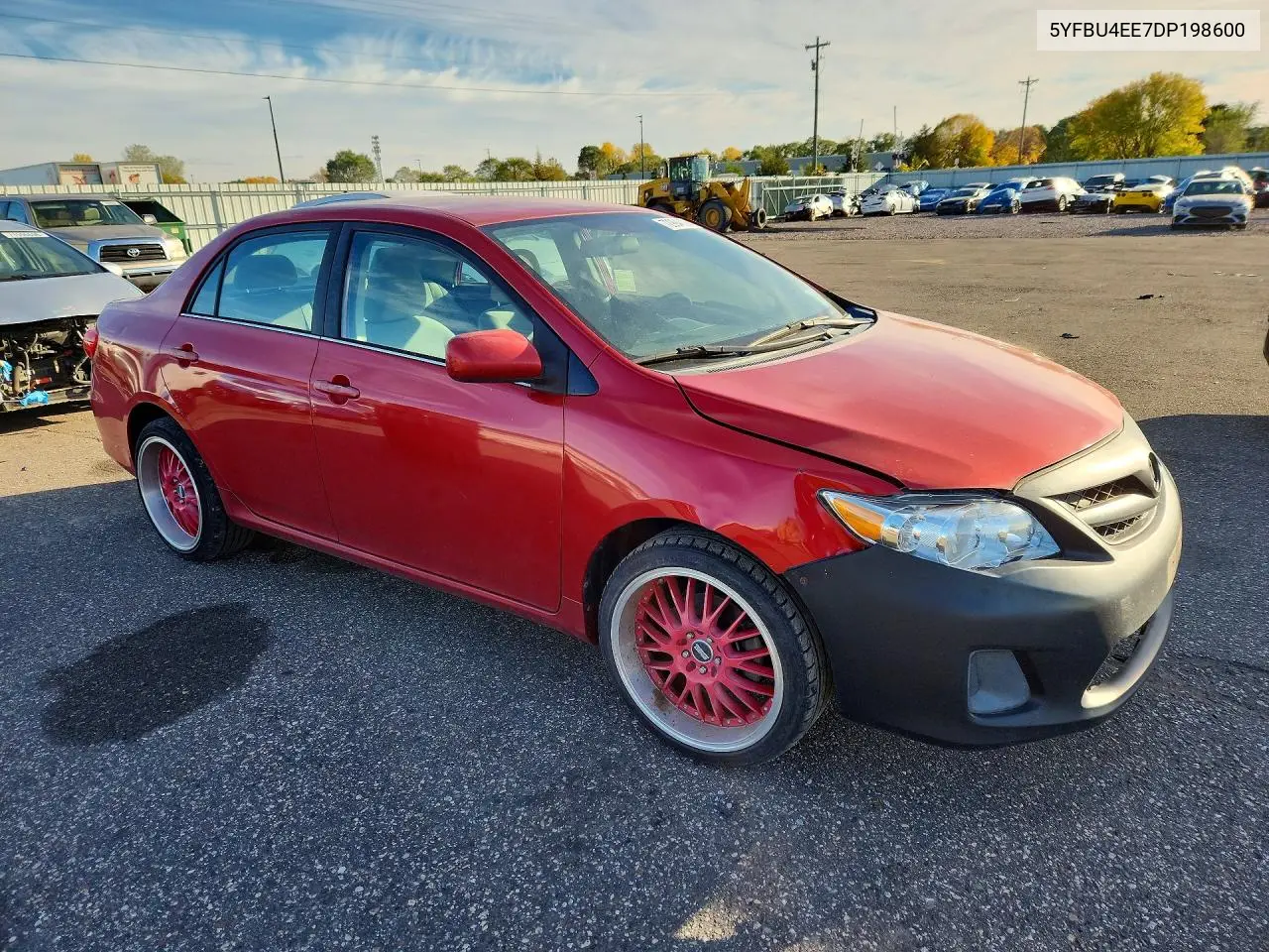 2013 TOYOTA COROLLA VIN 5YFBU4EE7DP198600 — фото 4