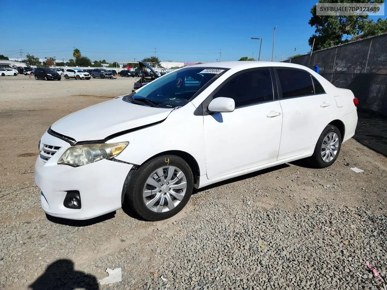 TOYOTA COROLLA 2013, VIN 5YFBU4EE7DP123489