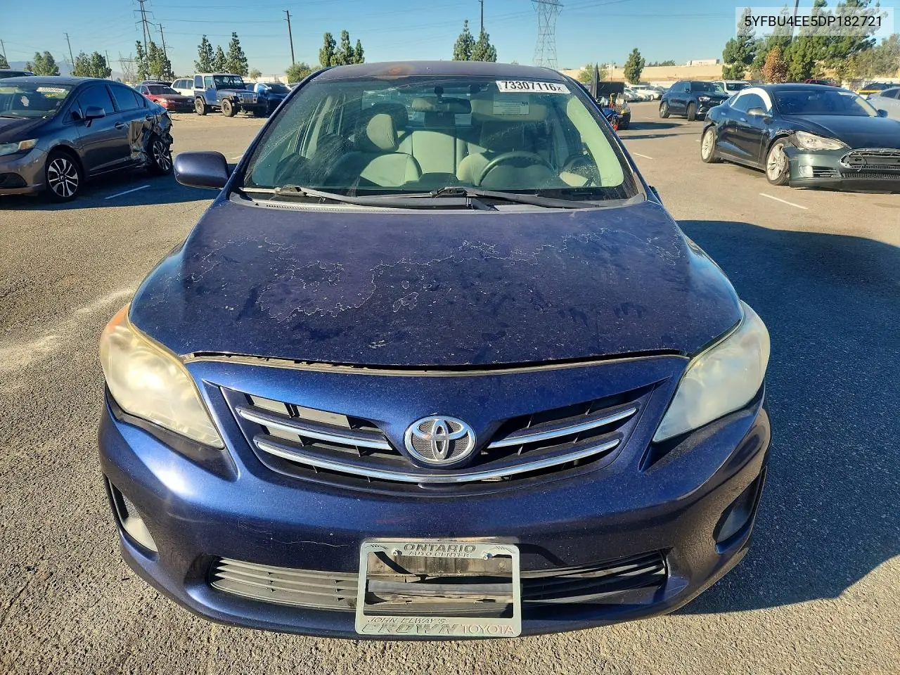 2013 TOYOTA COROLLA VIN 5YFBU4EE5DP182721 — фото 5