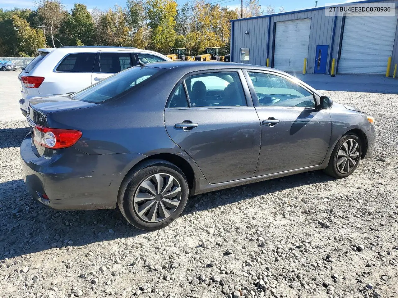 2013 TOYOTA COROLLA VIN 2T1BU4EE3DC070936 — фото 3