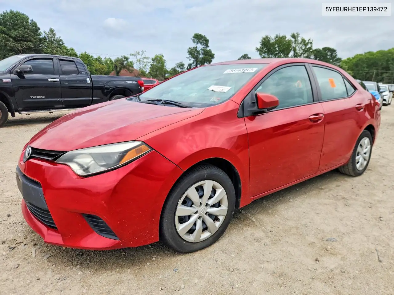 TOYOTA COROLLA 2014, VIN 5YFBURHE1EP139472