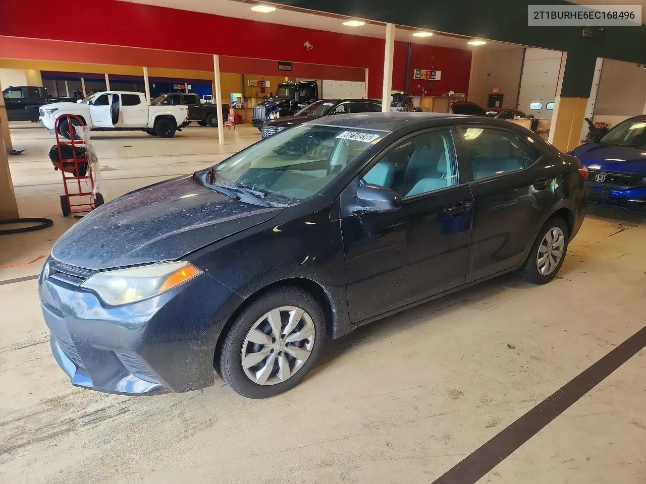 TOYOTA COROLLA 2014, VIN 2T1BURHE6EC168496