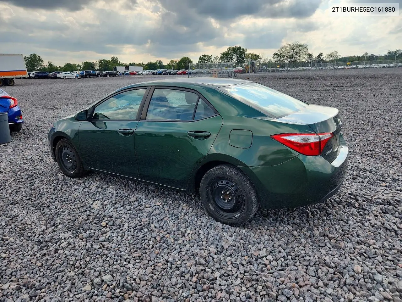 2014 TOYOTA COROLLA VIN 2T1BURHE5EC161880 — фото 2
