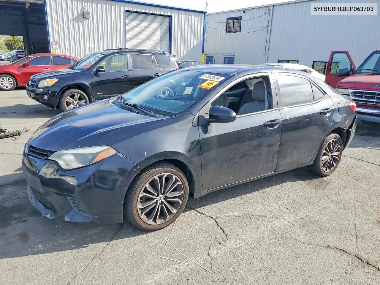TOYOTA COROLLA 2014, VIN 5YFBURHE8EP063703