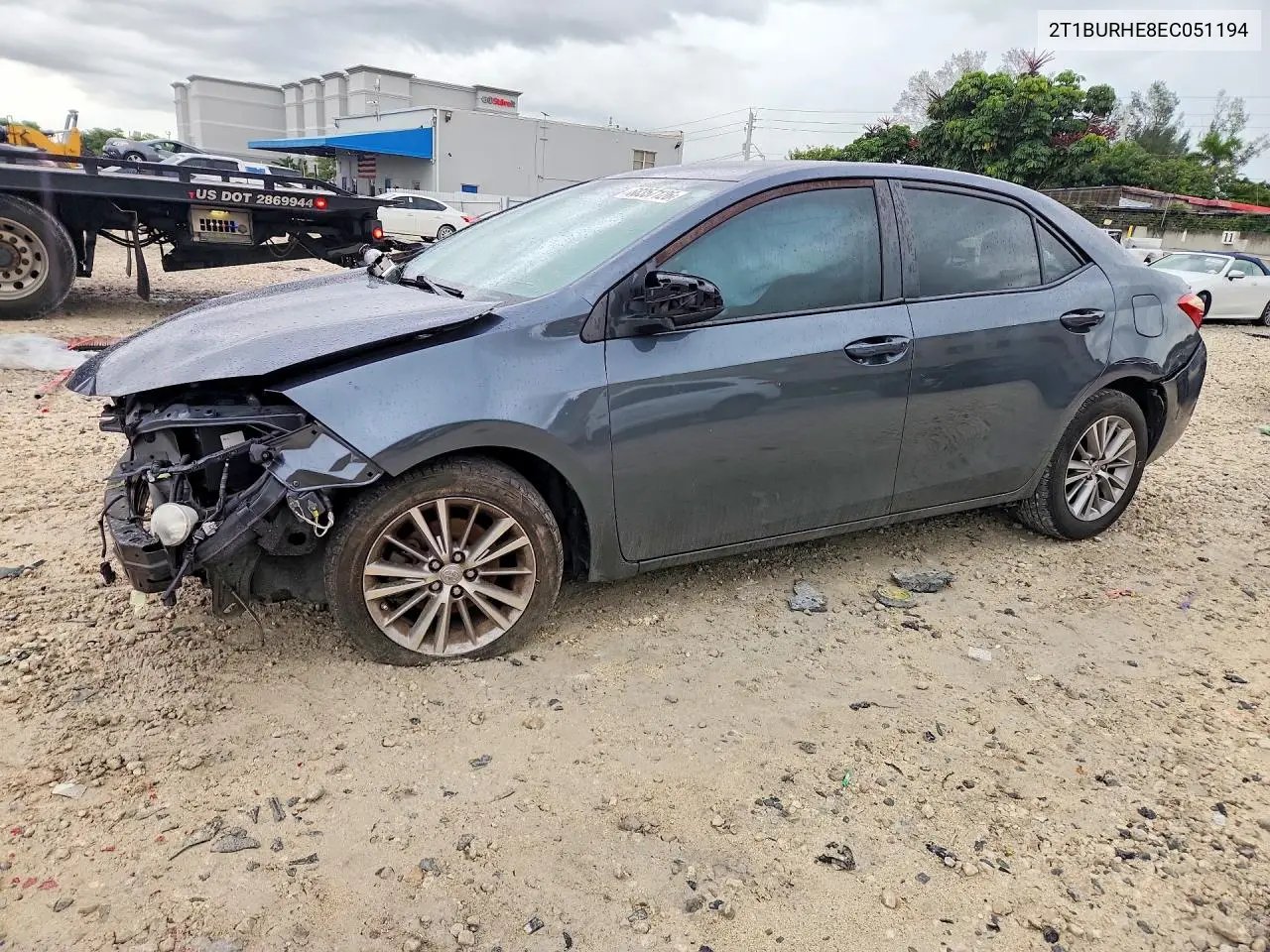 TOYOTA COROLLA 2014, VIN 2T1BURHE8EC051194