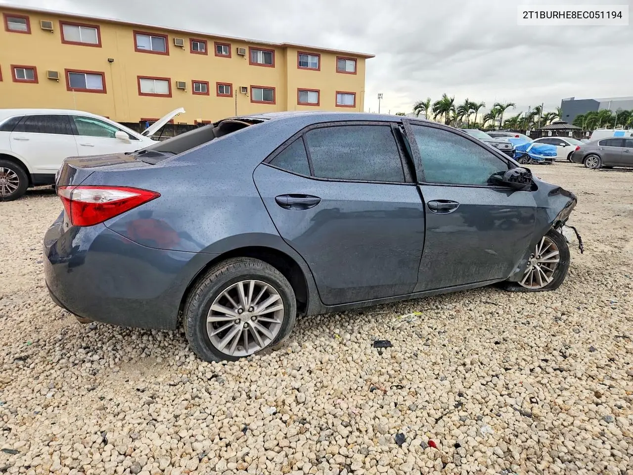 2014 TOYOTA COROLLA VIN 2T1BURHE8EC051194 — фото 3