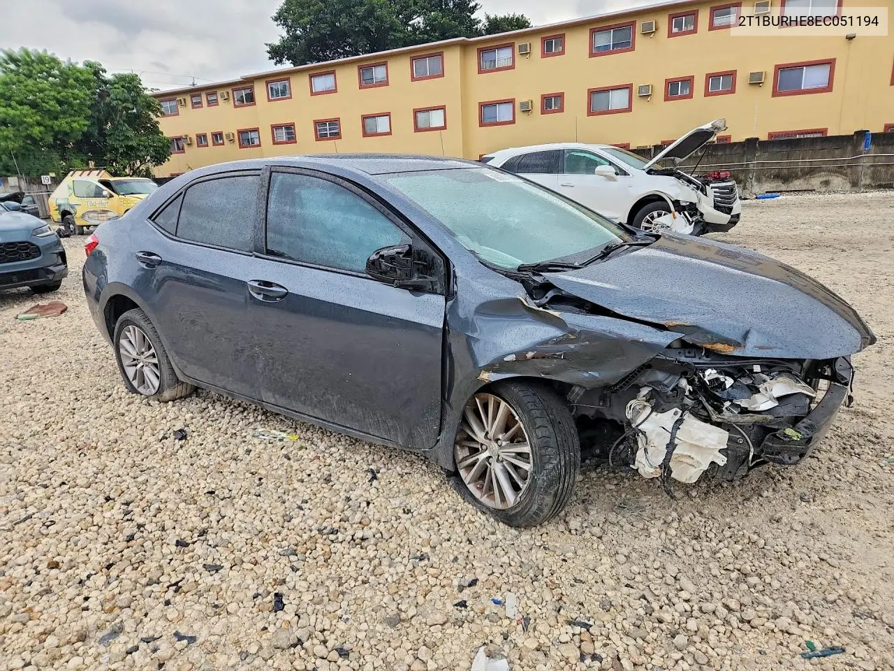 2014 TOYOTA COROLLA VIN 2T1BURHE8EC051194 — фото 4