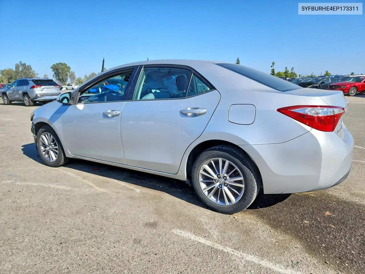 2014 TOYOTA COROLLA VIN 5YFBURHE4EP173311 — фото 2