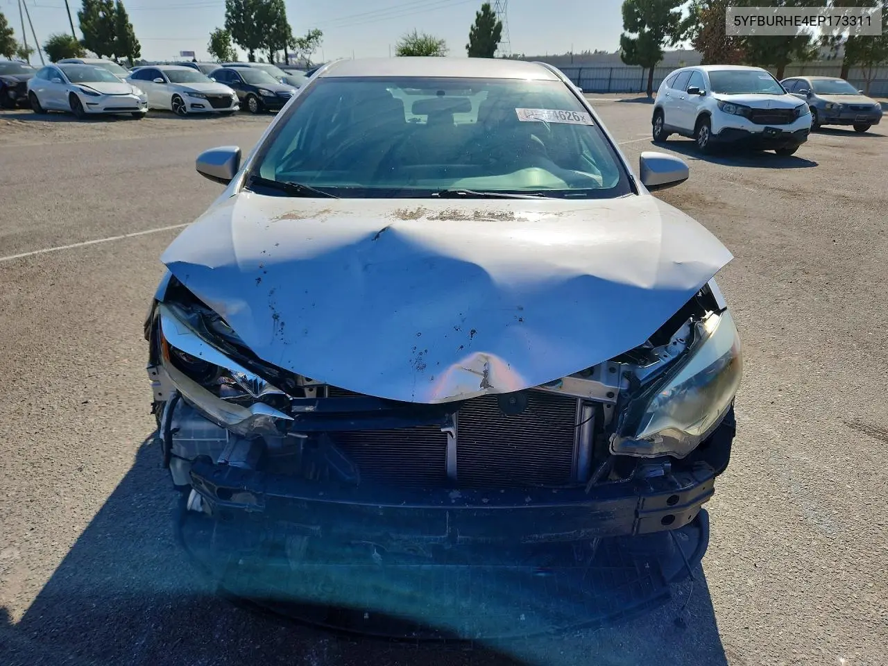 2014 TOYOTA COROLLA VIN 5YFBURHE4EP173311 — фото 5