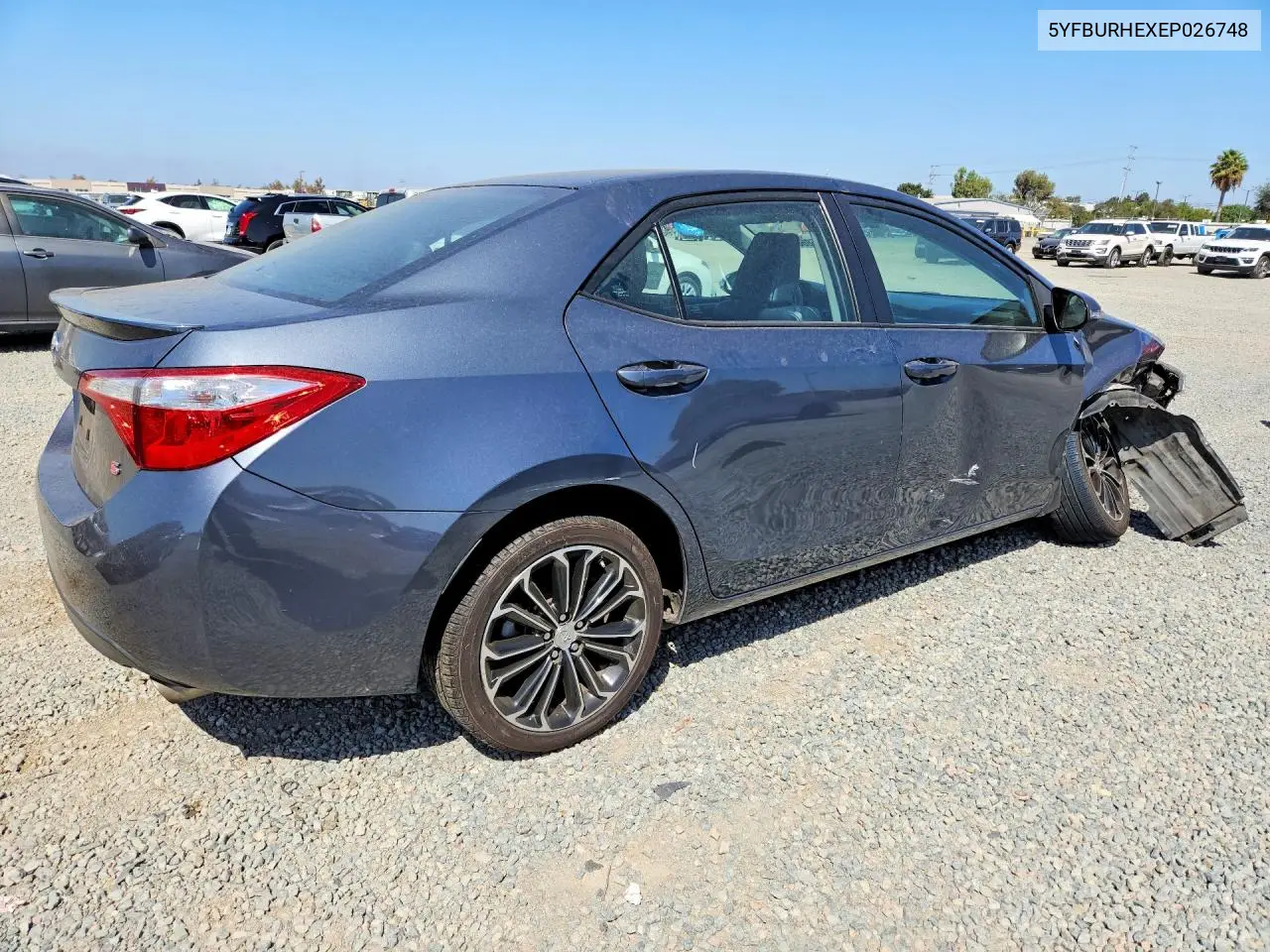 2014 TOYOTA COROLLA VIN 5YFBURHEXEP026748 — фото 3