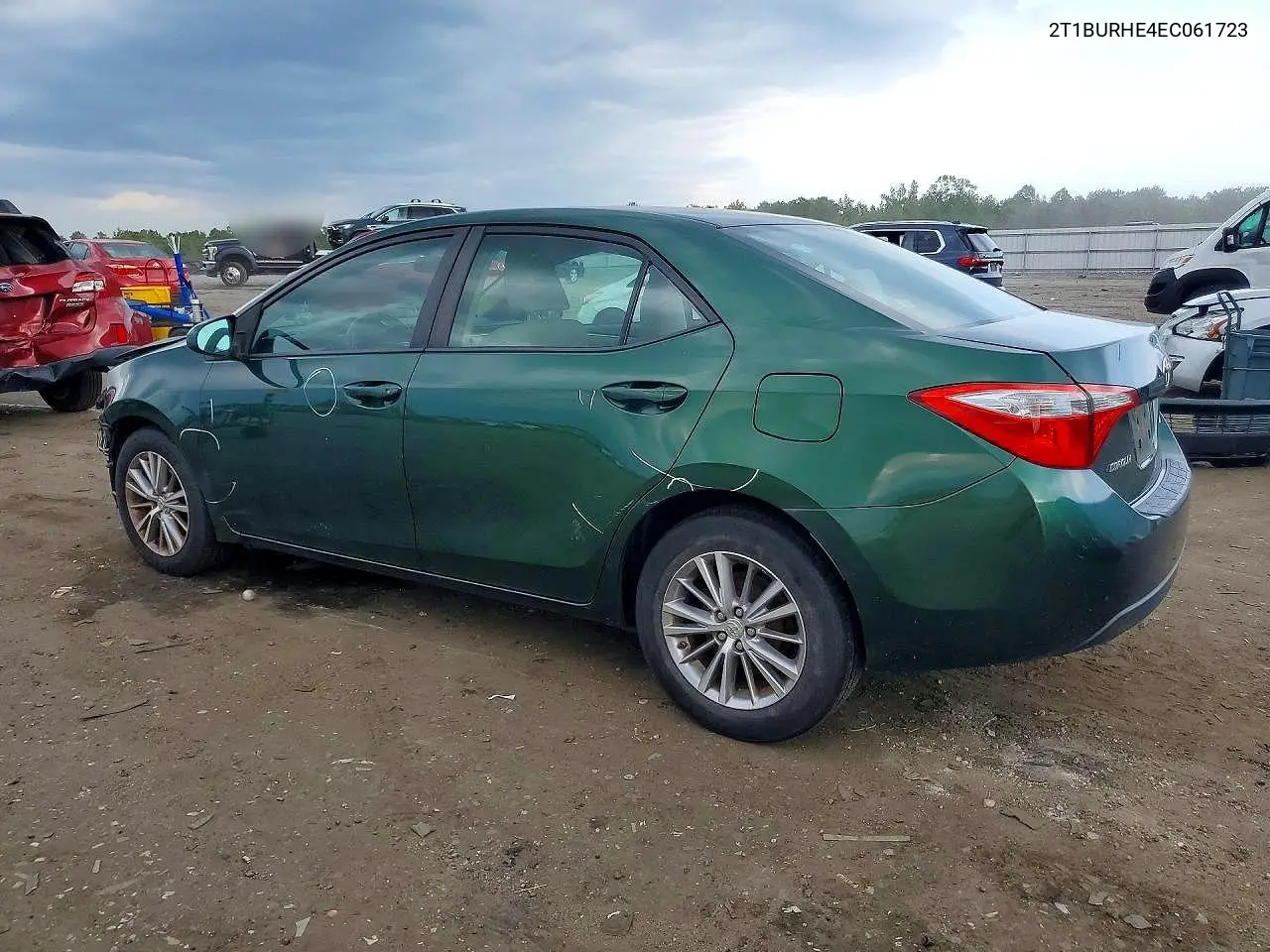 2014 TOYOTA COROLLA VIN 2T1BURHE4EC061723 — фото 2