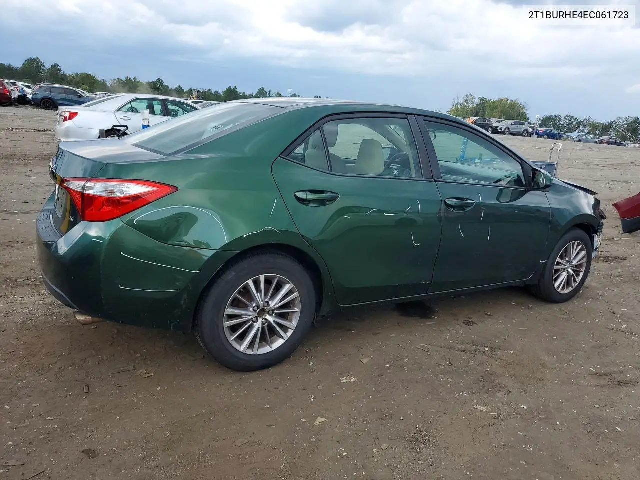 2014 TOYOTA COROLLA VIN 2T1BURHE4EC061723 — фото 3