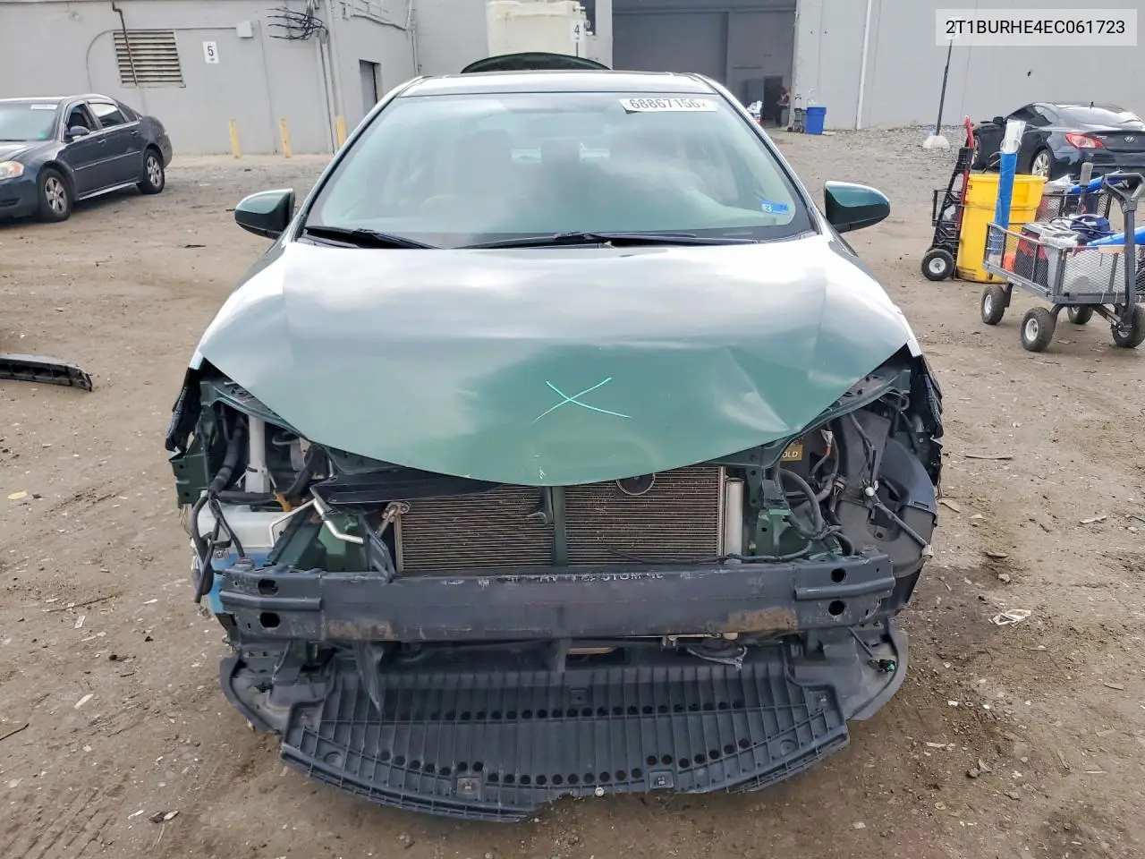 2014 TOYOTA COROLLA VIN 2T1BURHE4EC061723 — фото 5
