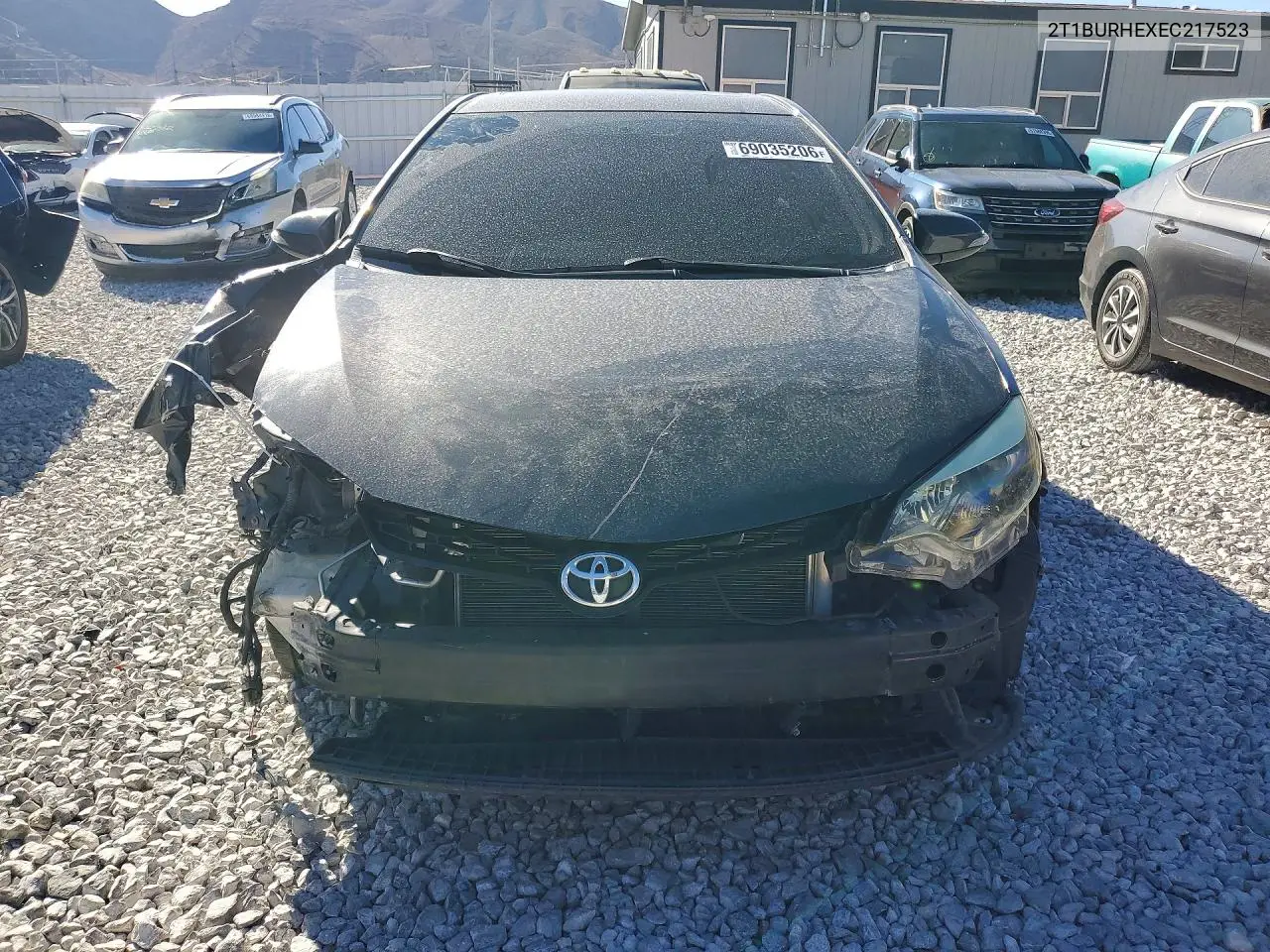2014 TOYOTA COROLLA VIN 2T1BURHEXEC217523 — фото 5