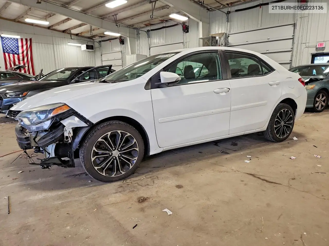 TOYOTA COROLLA 2014, VIN 2T1BURHE0EC223136