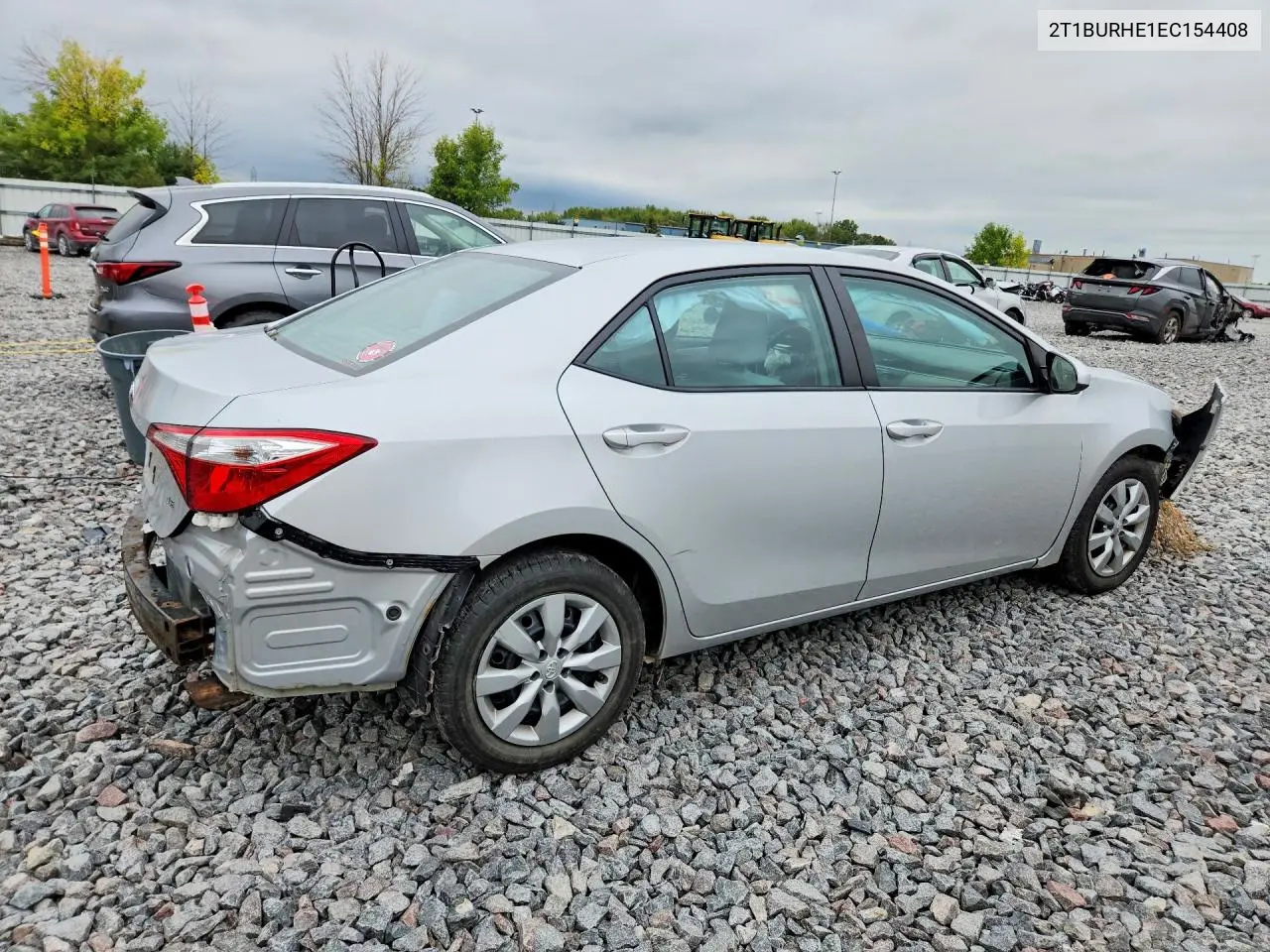 2014 TOYOTA COROLLA VIN 2T1BURHE1EC154408 — фото 3