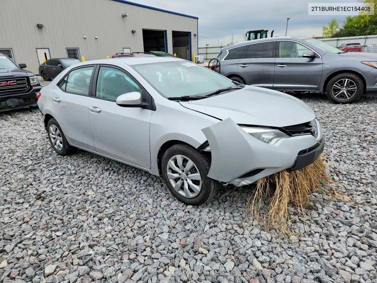 2014 TOYOTA COROLLA VIN 2T1BURHE1EC154408 — фото 4