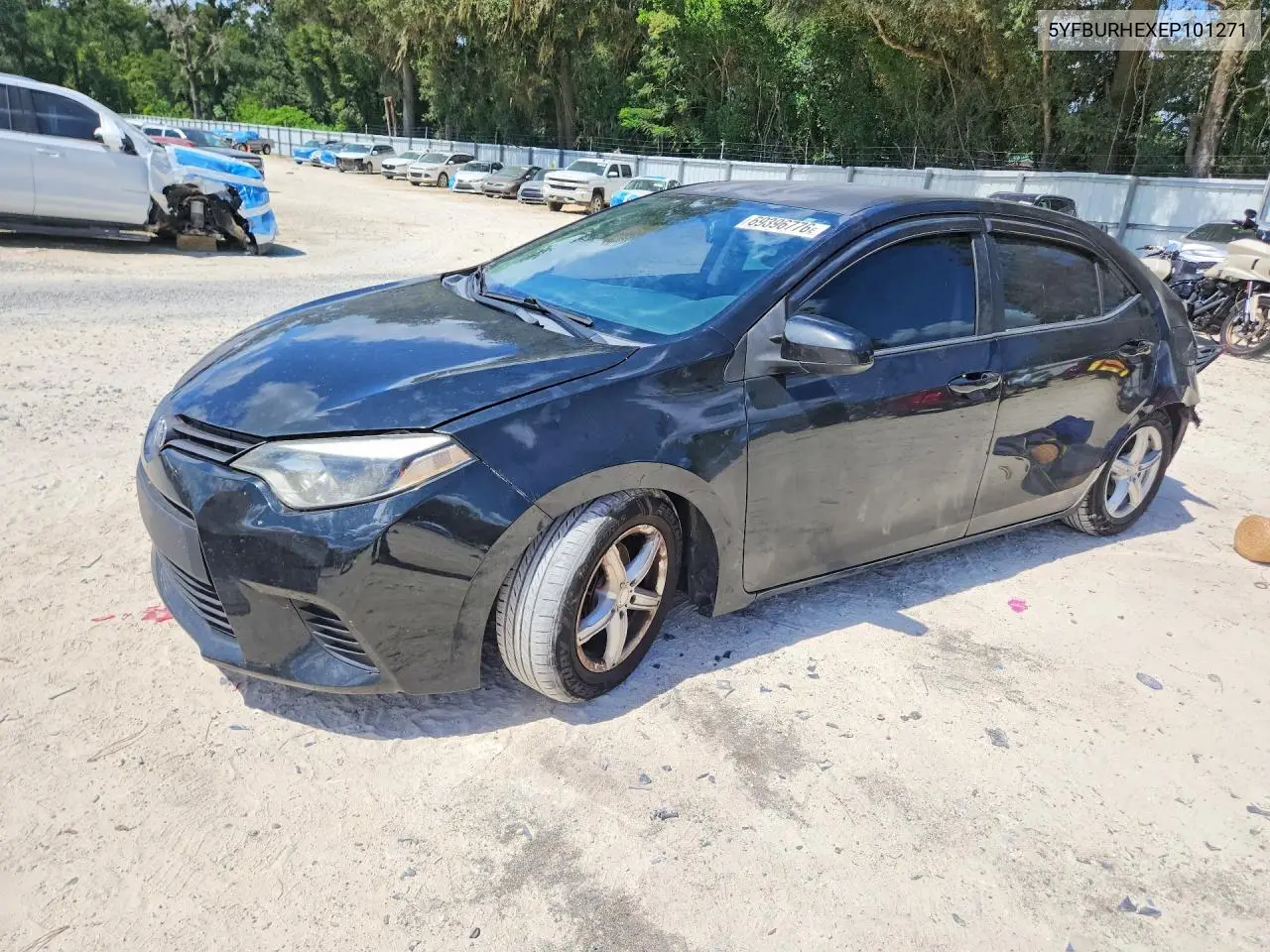 TOYOTA COROLLA 2014, VIN 5YFBURHEXEP101271
