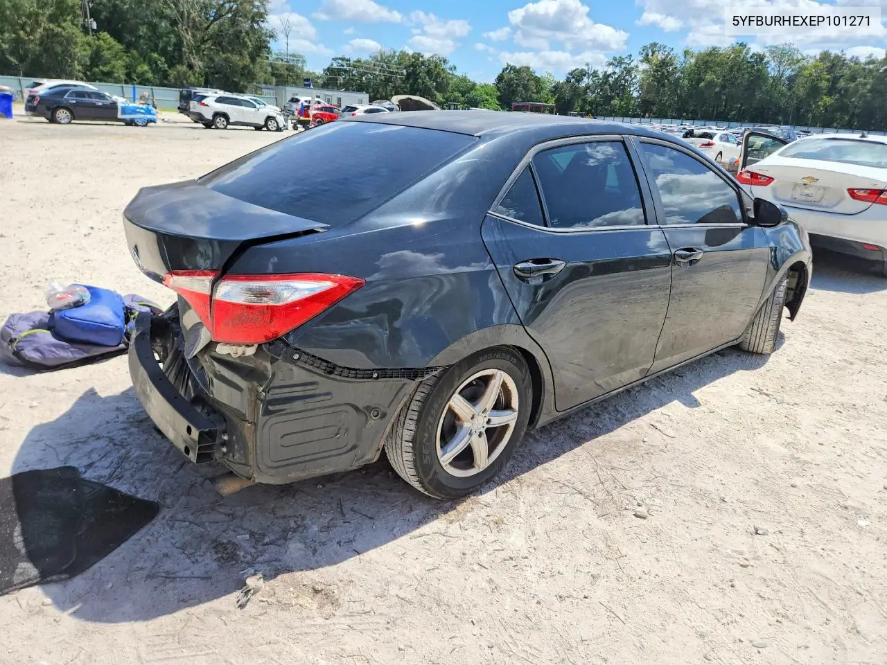 2014 TOYOTA COROLLA VIN 5YFBURHEXEP101271 — фото 3