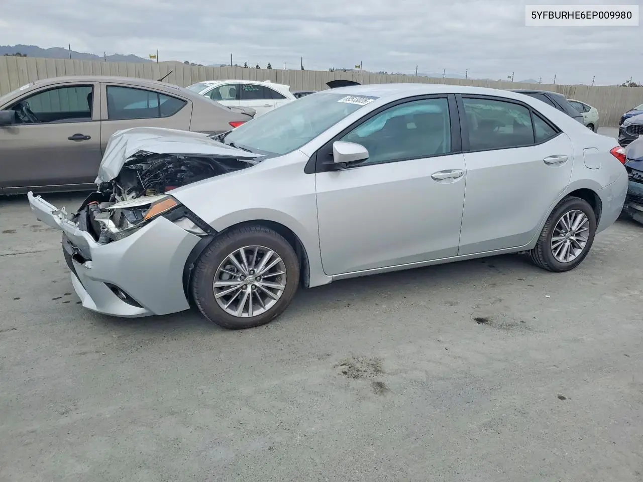 TOYOTA COROLLA 2014, VIN 5YFBURHE6EP009980