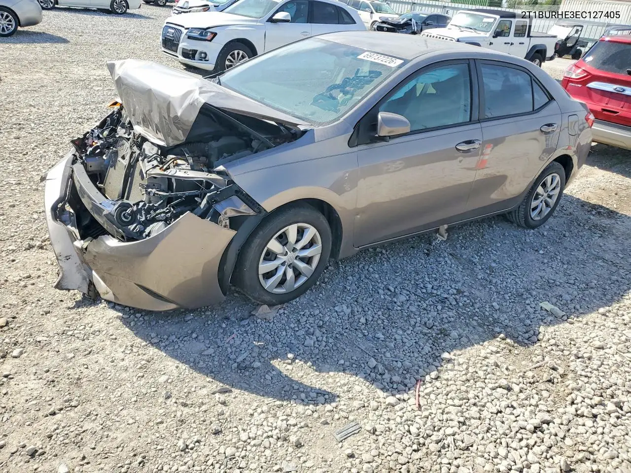 TOYOTA COROLLA 2014, VIN 2T1BURHE3EC127405