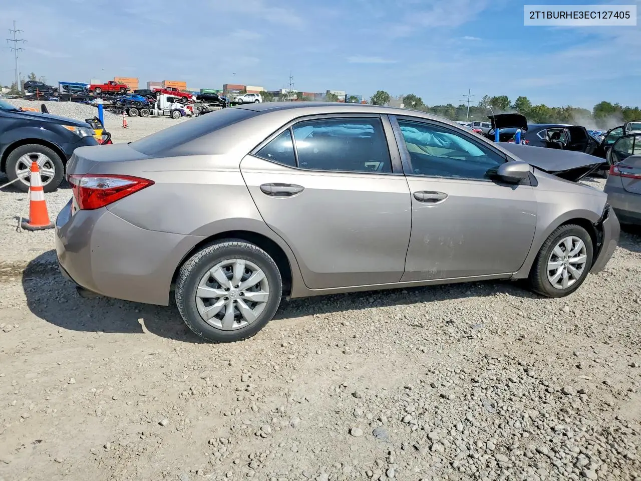 2014 TOYOTA COROLLA VIN 2T1BURHE3EC127405 — фото 3