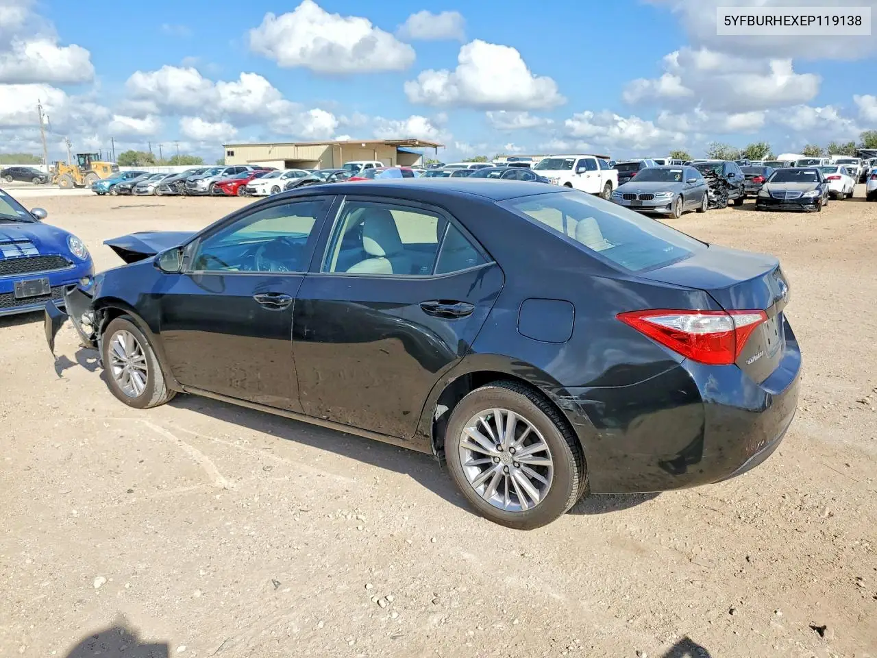 2014 TOYOTA COROLLA VIN 5YFBURHEXEP119138 — фото 2